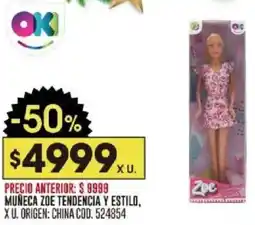Coto Bestway muñeca zoe tendencia y estilo oferta