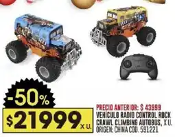 Coto Vehiculo radio control rock crawl climbing autobus oferta