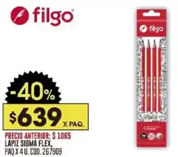 Coto Filgo lápiz sigma flex paq. oferta