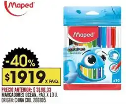 Coto Maped marcadores ocean oferta