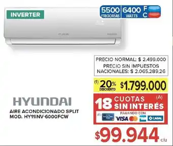 Hyundai aire acondicionado split