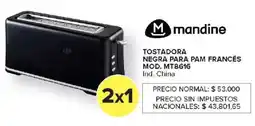 Carrefour Mandine tostadora negra para pam francés oferta