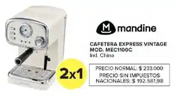 Carrefour Mandine cafetera express vintage oferta
