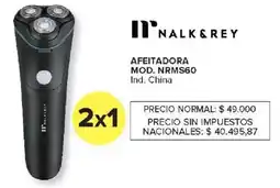 Carrefour Nalk & rey afeitadora oferta