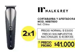 Carrefour Nalk & rey cortabarba y afeitadora oferta