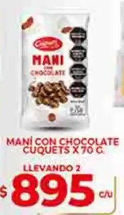 Supermercados DIA Maní con chocolate cuquets oferta