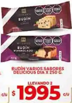 Supermercados DIA Dia budín varios sabores delicious oferta