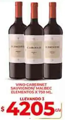 Supermercados DIA Vino cabernet sauvignon malbec elementos oferta
