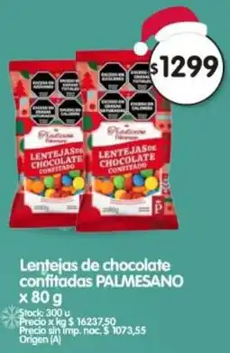 Supermercados Buenos Días Palmesano lentejas de chocolate confitadas oferta