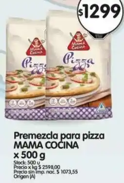 Supermercados Buenos Días Mama cocina premezcla para pizza oferta