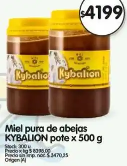 Supermercados Buenos Días Kybalion miel pura de abejas pote oferta
