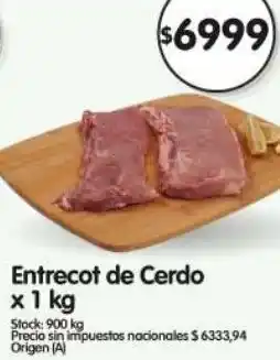 Supermercados Buenos Días Entrecot de cerdo oferta