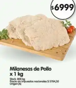 Supermercados Buenos Días Milanesas de pollo oferta