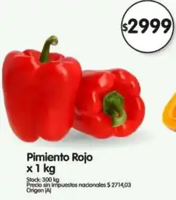 Supermercados Buenos Días Pimiento rojo oferta