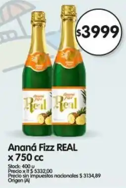 Supermercados Buenos Días Real ananá fizz oferta