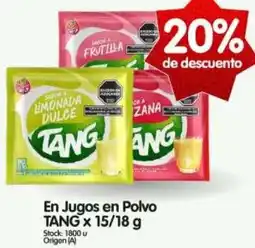 Supermercados Buenos Días Tang en jugos en polvo oferta