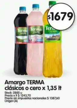 Supermercados Buenos Días Terma amargo clásicos o cero oferta