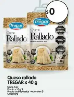 Supermercados Buenos Días Tregar queso rallado oferta