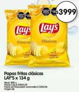 Supermercados Buenos Días Lay's papas fritas clásicas oferta
