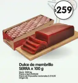 Supermercados Buenos Días Serra dulce de membrillo oferta