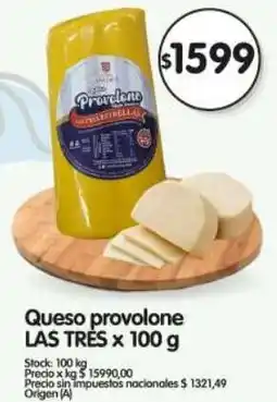 Supermercados Buenos Días Las très queso provolone oferta