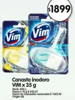 Supermercados Buenos Días Vim canasta inodoro oferta