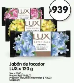 Supermercados Buenos Días Lux jabón de tocador oferta