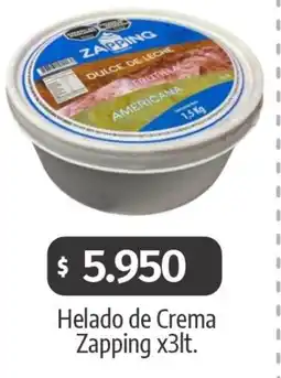 Autoservicio Capo Zapping helado de crema oferta
