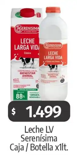 Autoservicio Capo Leche lv serenísima caja / botella oferta