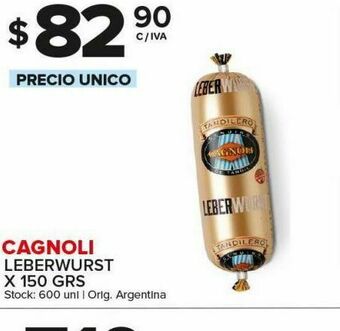 Carrefour Maxi Leberwurst cagnoli oferta