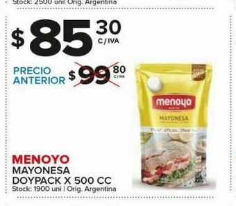 Carrefour Maxi Mayonesa menoyo oferta
