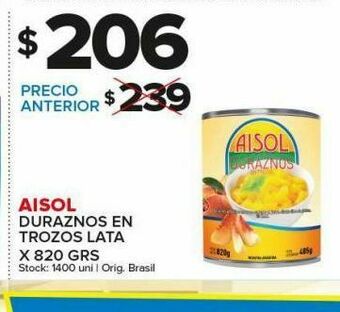 Carrefour Maxi Duraznos aisol oferta