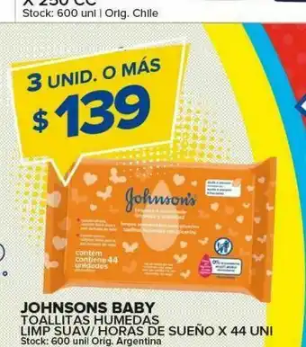 Carrefour Maxi Toallitas húmedas para bebé johnson's oferta