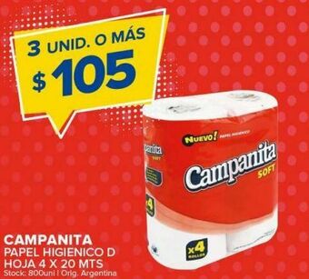 Carrefour Maxi Papel higiénico campanita oferta