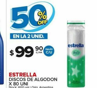 Carrefour Maxi Algodón estrella oferta