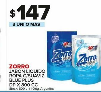 Carrefour Maxi Jabón líquido zorro 800cc oferta