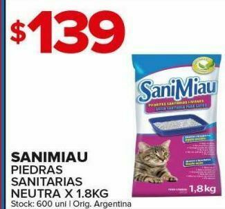 Carrefour Maxi Piedras sanitarias sanimiau oferta