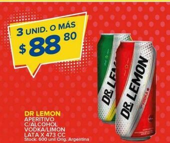 Carrefour Maxi Aperitivos dr. lemon oferta