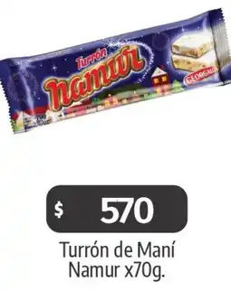 Autoservicio Capo Namur turrón de maní oferta