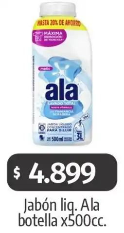 Autoservicio Capo Ala jabón liq. botella oferta