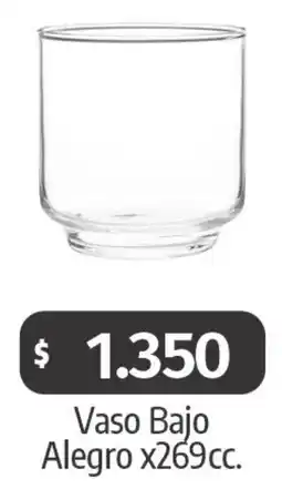 Autoservicio Capo Alegro vaso bajo oferta