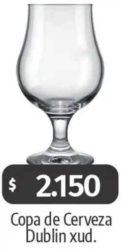 Autoservicio Capo Dublin copa de cerveza oferta