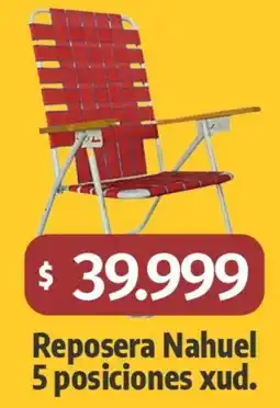 Autoservicio Capo Reposera nahuel 5 posiciones oferta