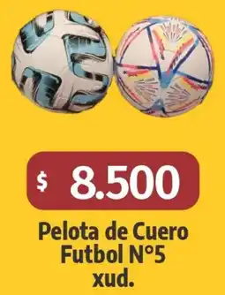 Autoservicio Capo Pelota de cuero futbol n°5 oferta