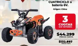 Supermayorista Vital Cuatriciclo a batería oferta