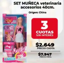 Supermayorista Vital Set muñeca veterinaria accesorios oferta