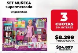 Supermayorista Vital Set muñeca supermercado oferta