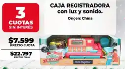 Supermayorista Vital Caja registradora con luz y sonido oferta
