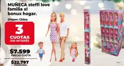 Supermayorista Vital Muñeca steffi love familia xl bonux hogar. oferta