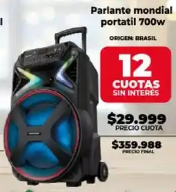 Supermayorista Vital Parlante mondial portatil oferta